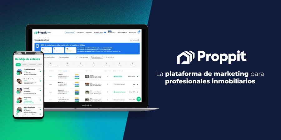 Proppit para inmobiliarias, publica en varios portales a la vez y recibe los leads en tu CRM